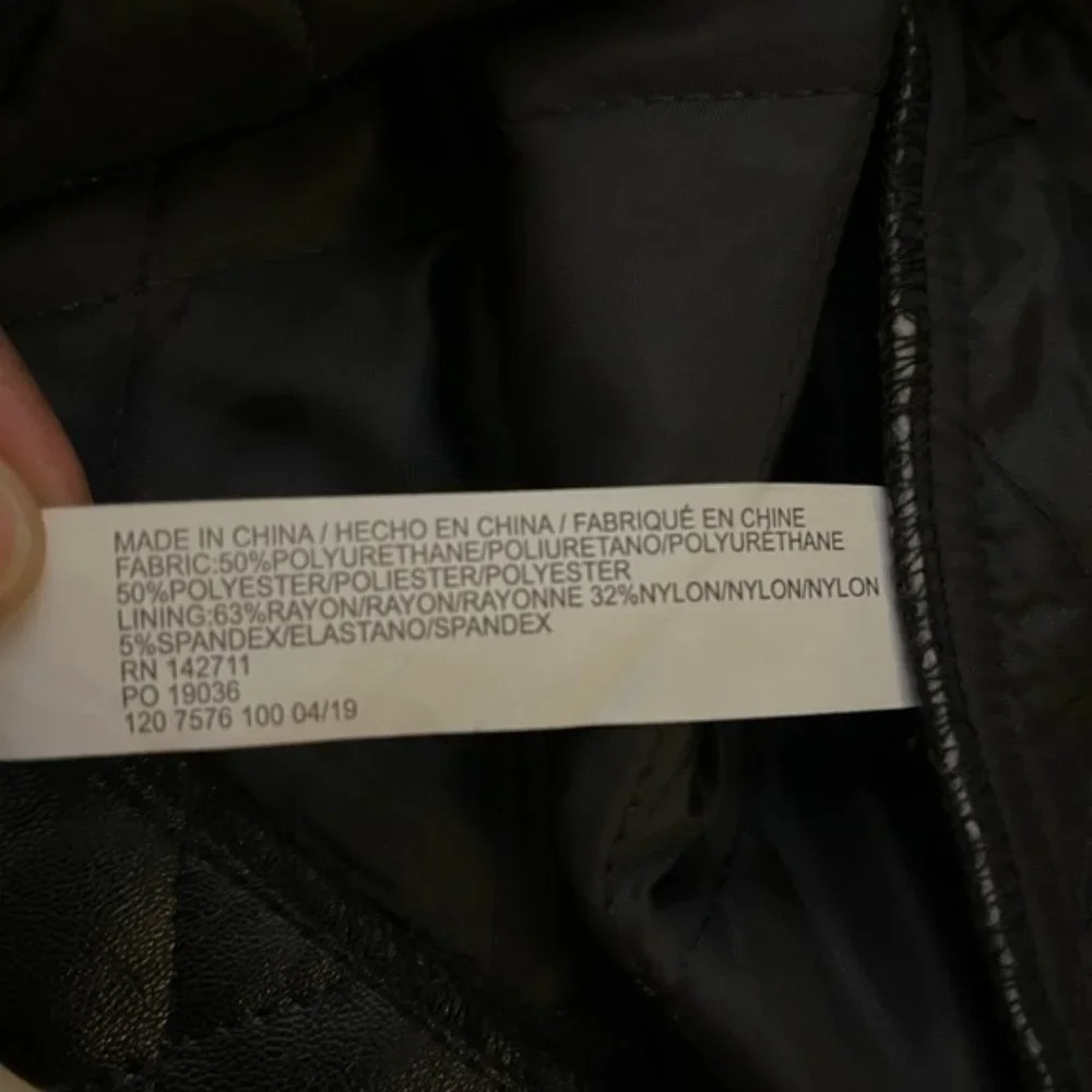 Eloquii Quilted Faux Leather Skirt With Studs Size 22 - Picture 9 of 10